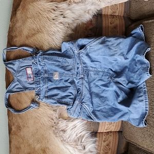 Denim romper